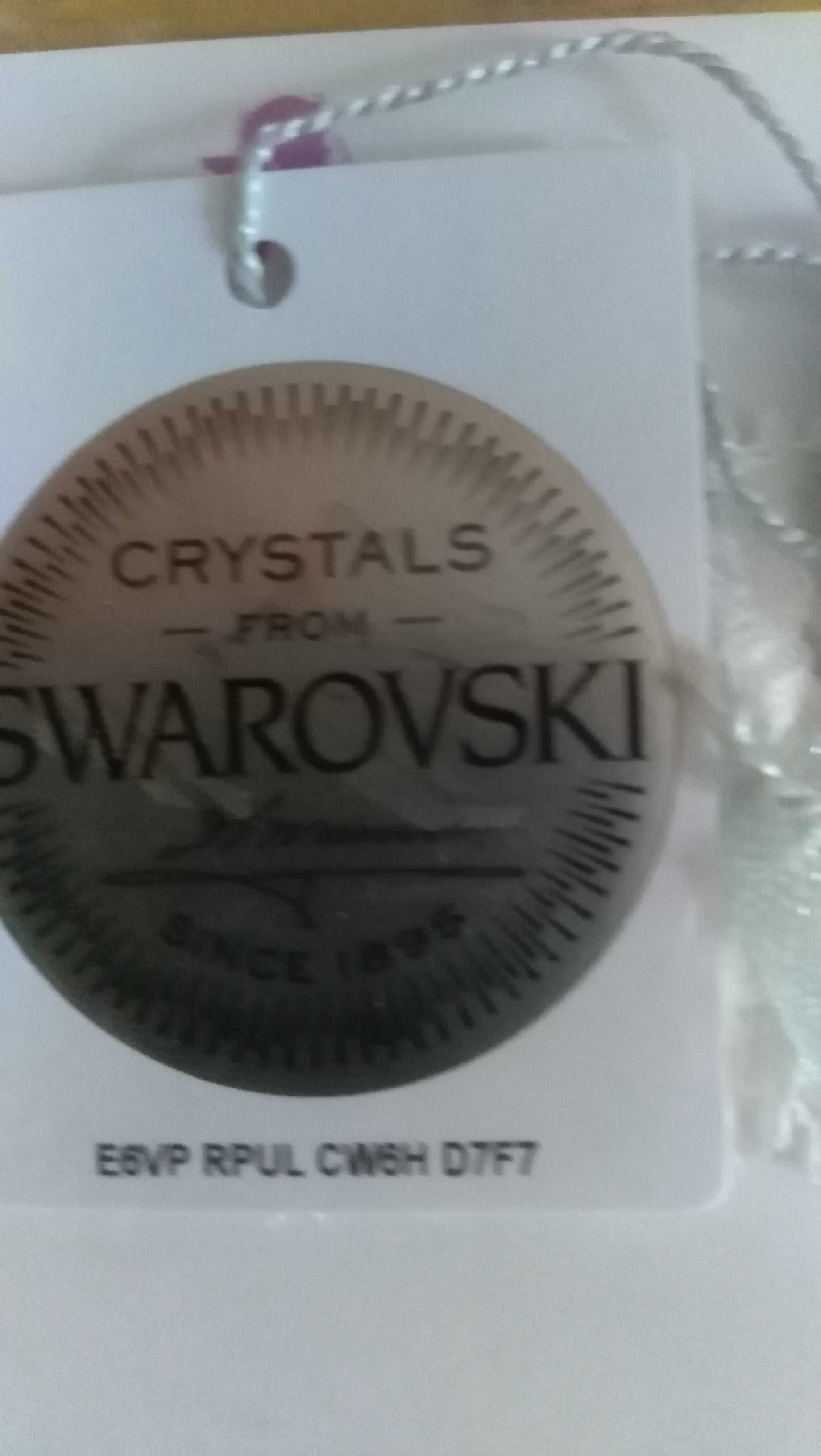 Jartiera noua, cu cristal Swarovski original,dantela si funda albastra