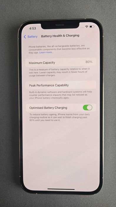 iPhone 12 ProMAX 128 GB Silver.