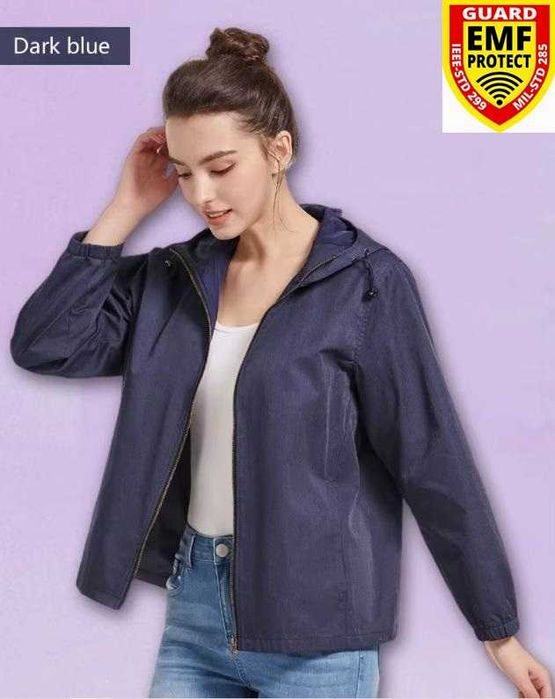 Екранирано Яке с Метални Нишки ЕМП Електромагнитен Щит EMP Излъчване