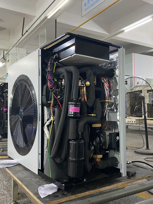 Pompa de caldura aer apa monobloc 13kW monofazic full DC EVI inverter