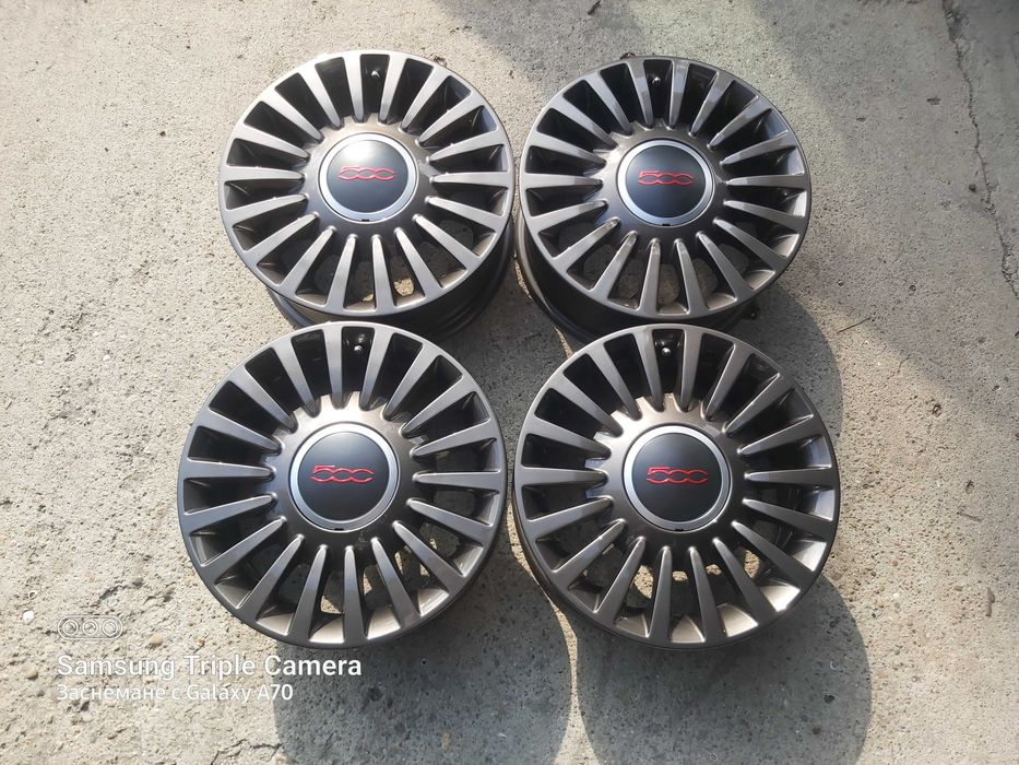 4 броя алуминиеви джанти за Fiat 500 15