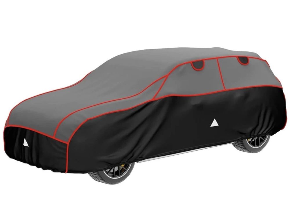 Prelata auto antigrindina, L, gri + negru, 490 x 185 x 145 cm