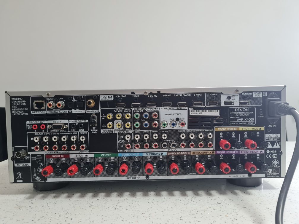 Reciver Denon Avr-X4000 7.2