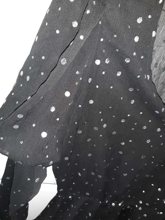 Bluza stralucitoare cu umeri bufanti TRANSPORT GRATUIT