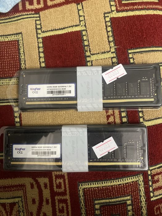 KingFast DDR4 8GB 3200MHz — Новые планки в упаковке (2 шт.)