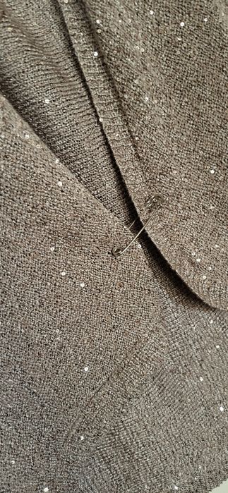 Cardigan Mango bej cu paiete