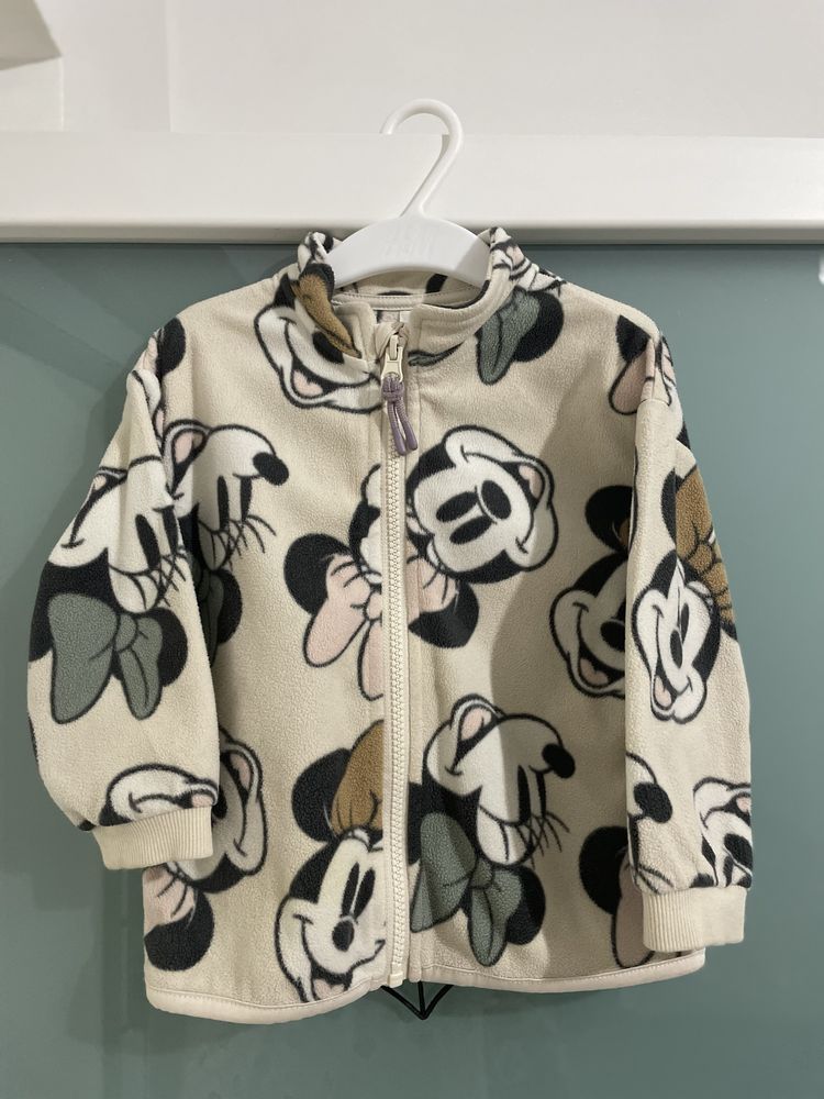 Salopeta + bluza fleece Minnie H&M