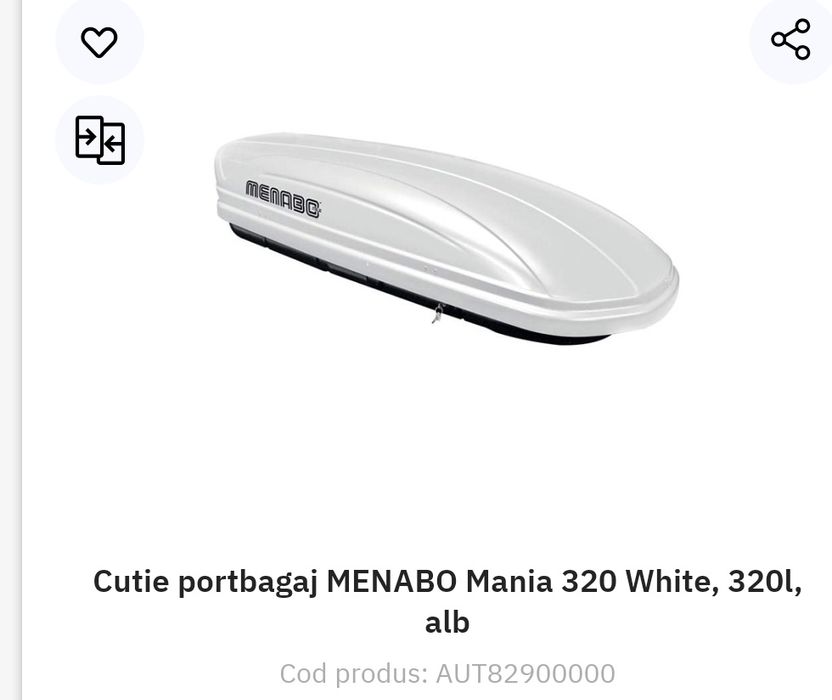 Cutie portbagaj Menabo 320l