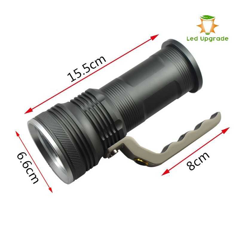 Lanterna portabila solida LED Cree din aluminiu, Garantie 2 ani!