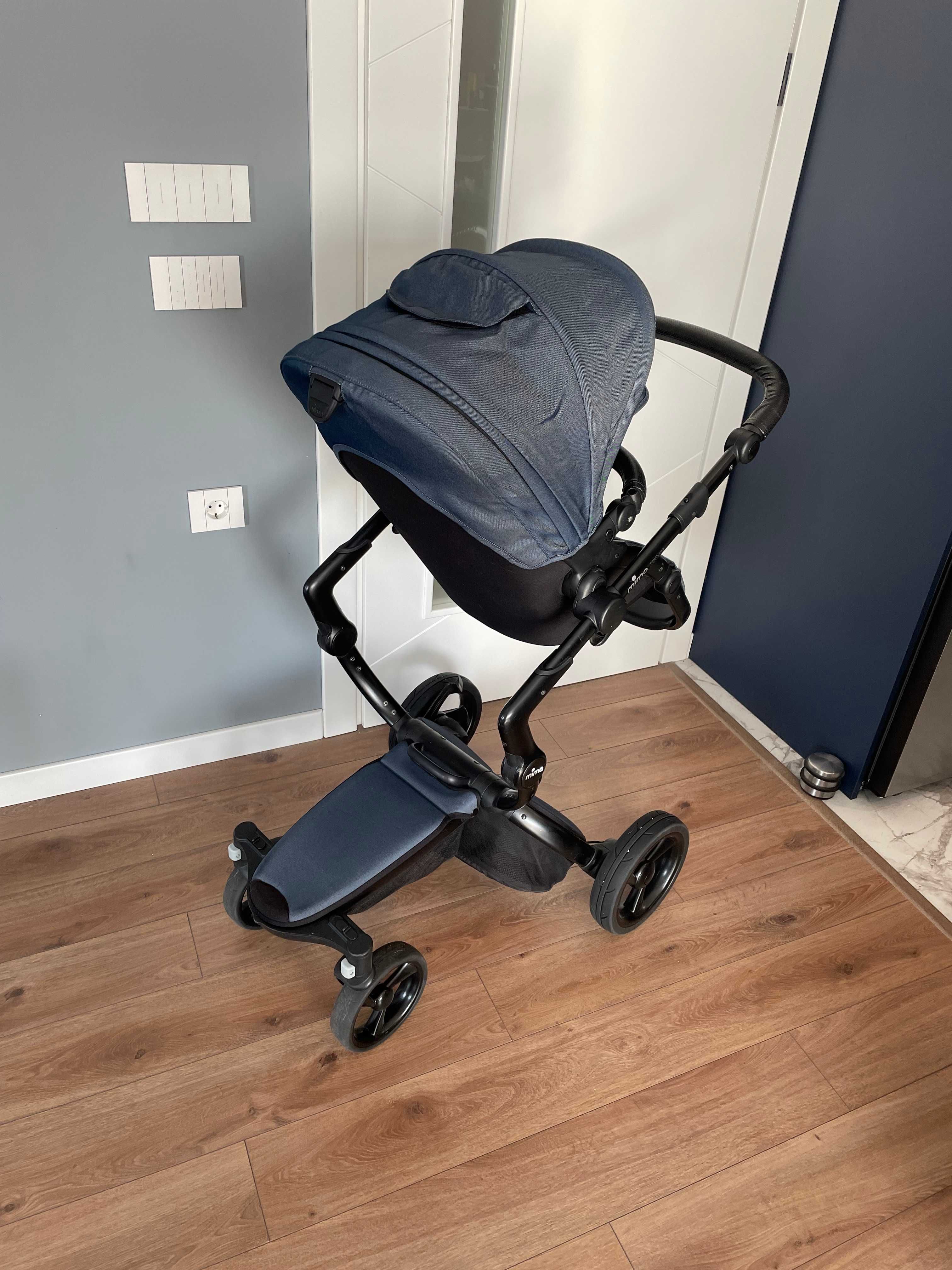 Mima Xari Sport Denim Black 2в1 - Бебешка Количка