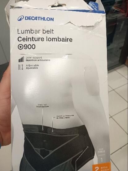 Centură de susținere lombară cu benzi de - produs resigilat Decathlon