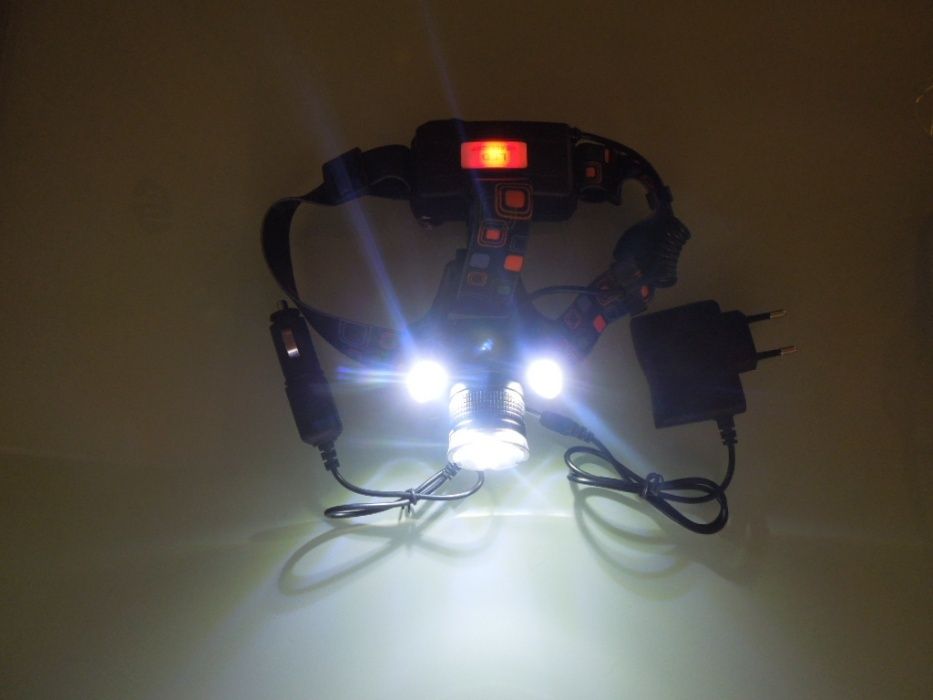 Lanterna De Cap MX-83-T6 Power Light 2800W 1 Led T6+2Cob 6500K