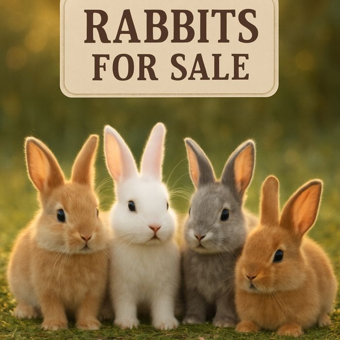 Продам живых кроликов и, мясо