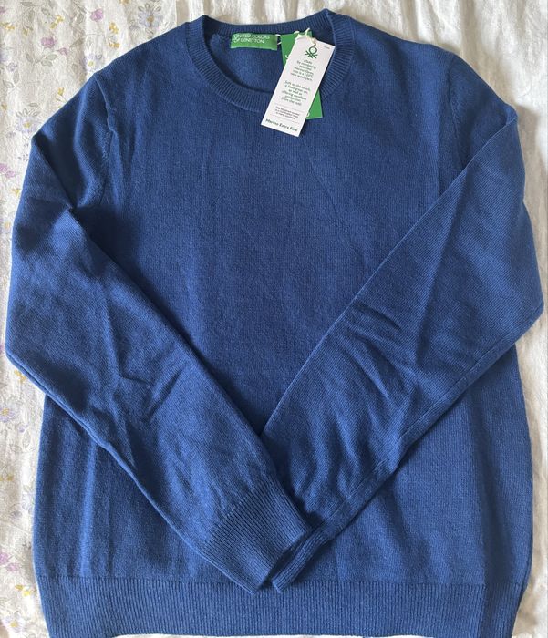 Мек и топъл пуловер Benetton, 100% мерино
