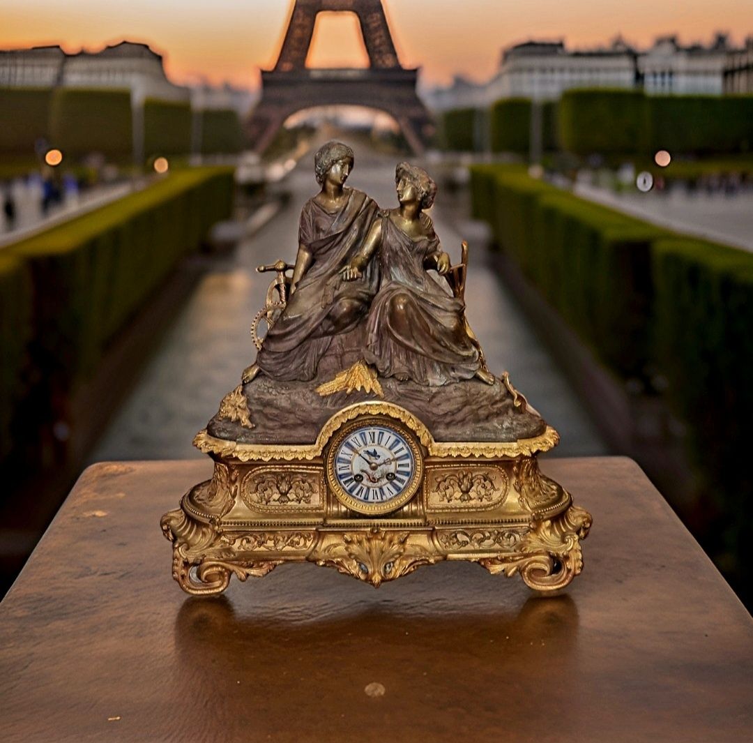 Френския бронзов фигорален часовник  1834г.