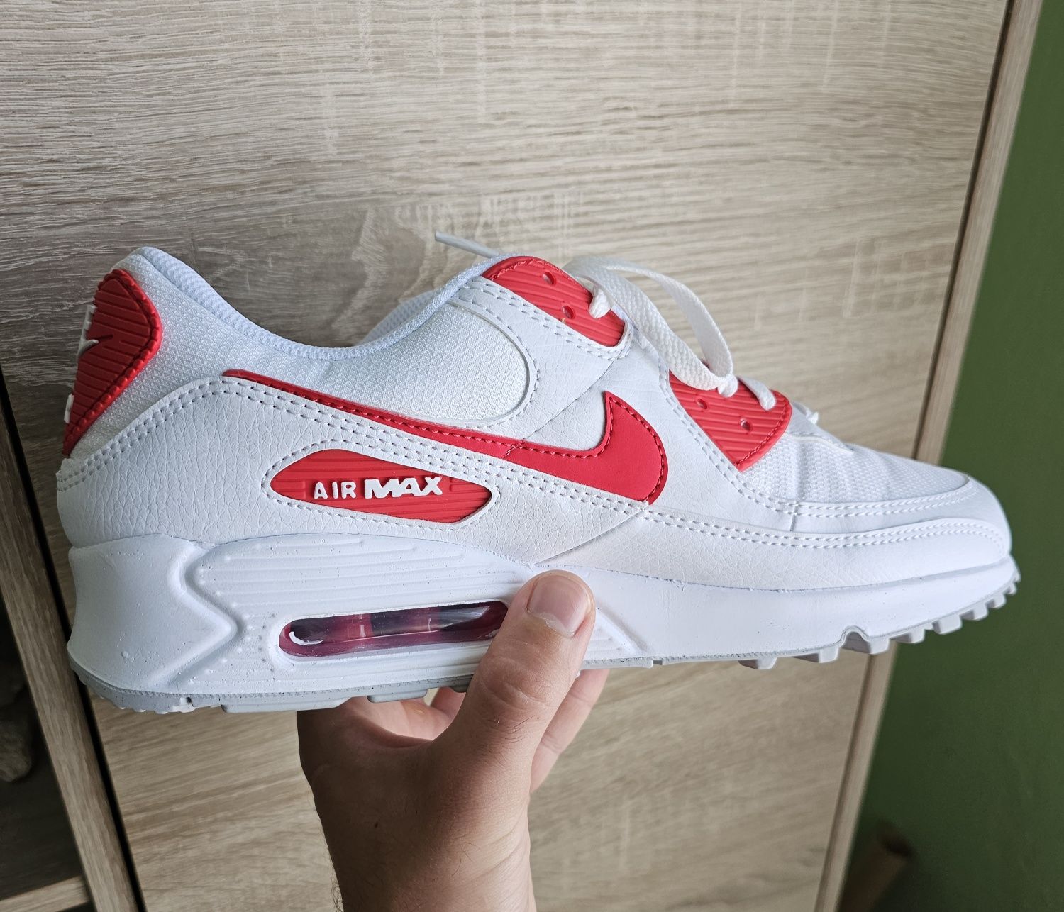 Nike Air Max 90 'White University Red' 45