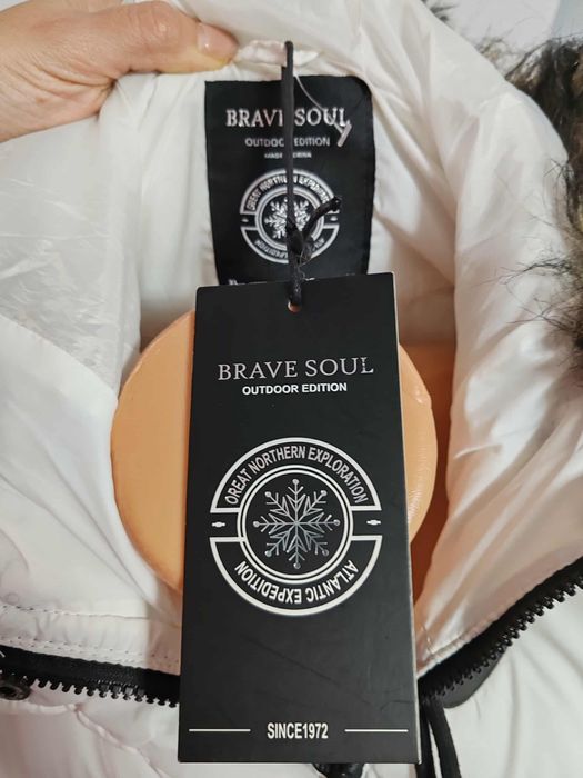 Geaca lunga puffer Brave Soul