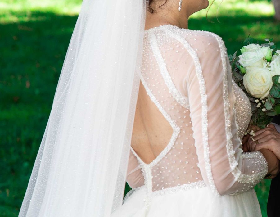 Rochie mireasa+voal