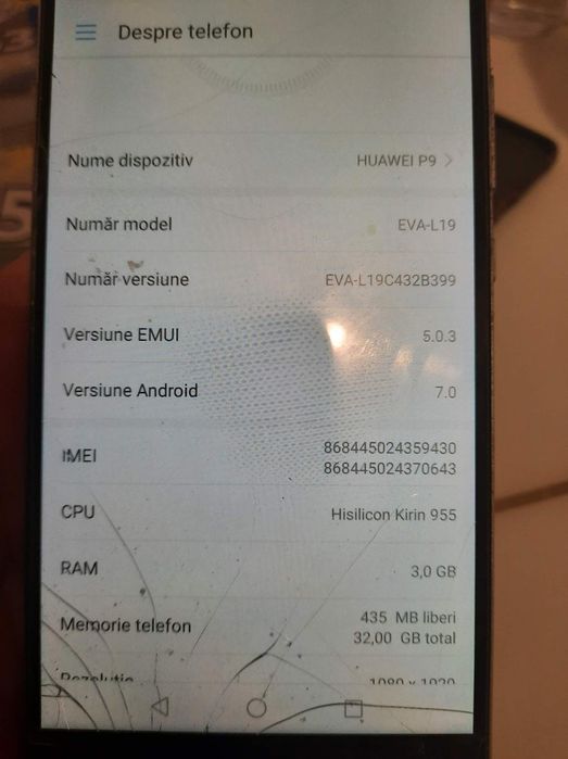 Huawei P 9 funcțional sau pt piese