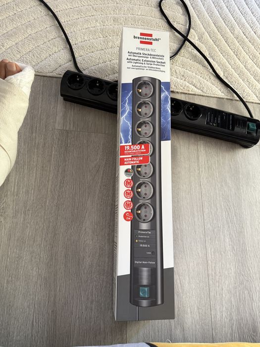 Prelungitor cu funcţie Master-Slave, Număr de prize: 7