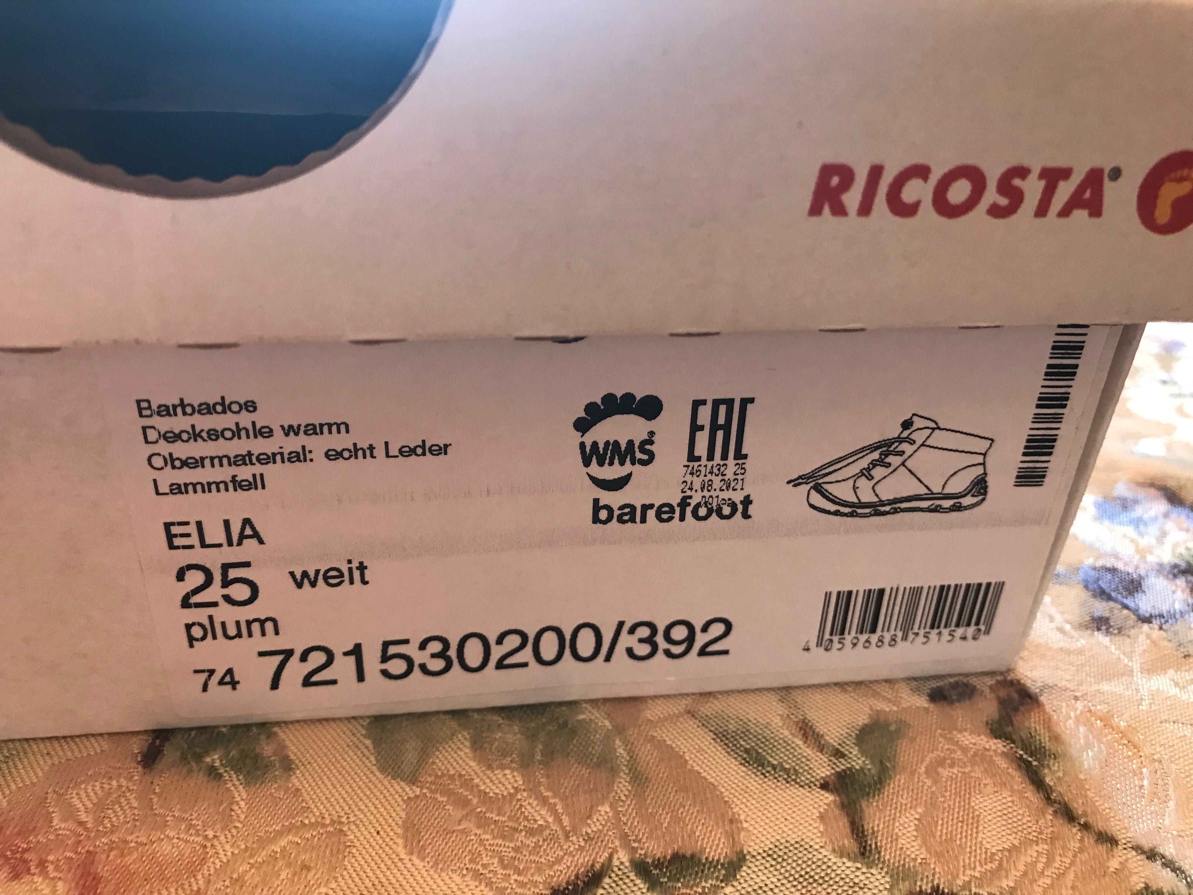 Ghete iarna imblanite Ricosta ELIA, lila, marimea 25