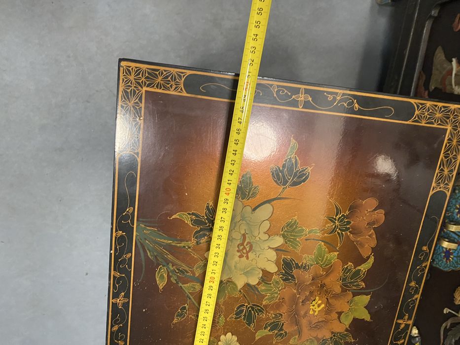 Троен сет японски маси изрисувани ръчно