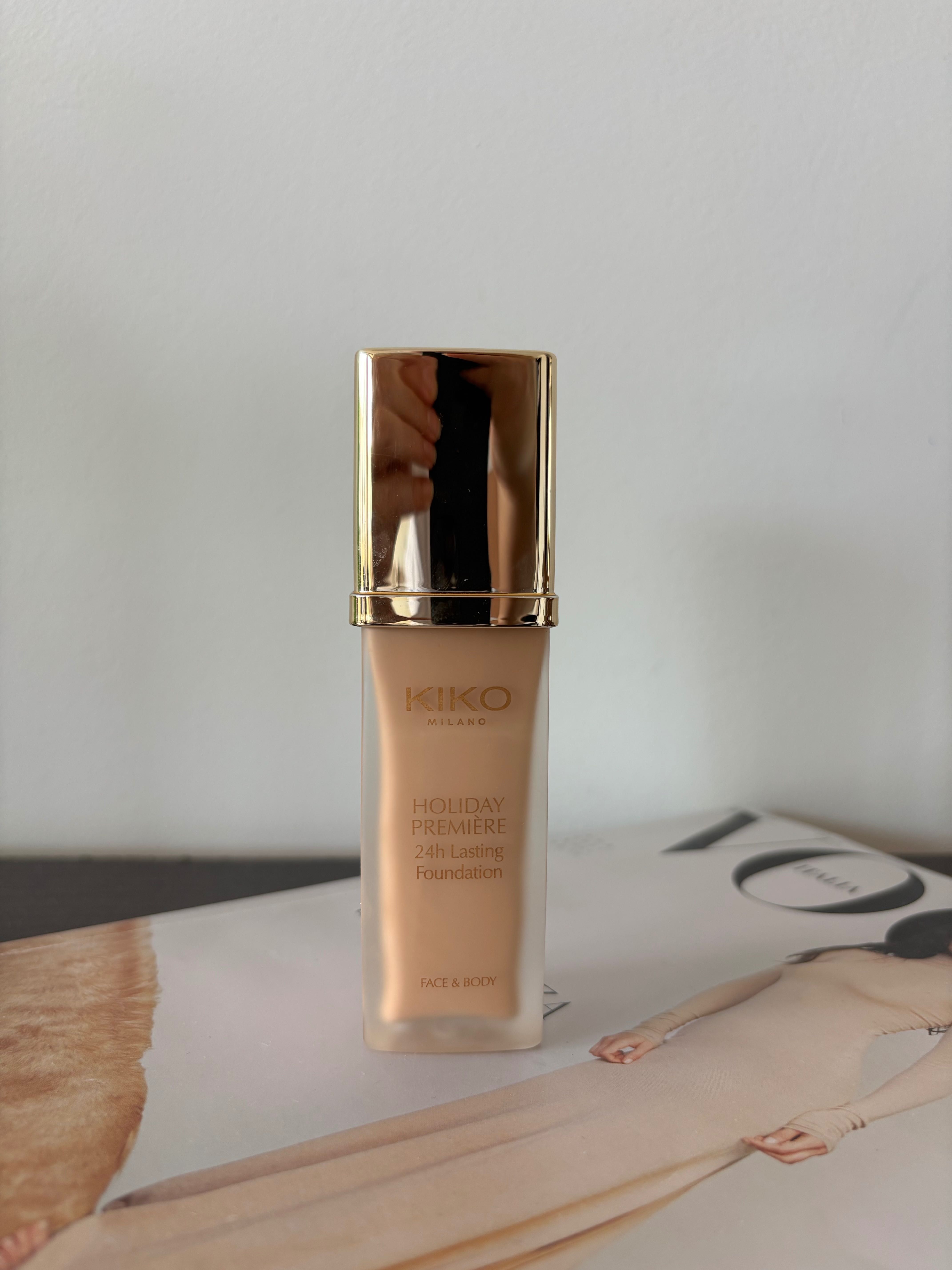 Kiko Milano водоустойчив течен фон дьо тен с четка