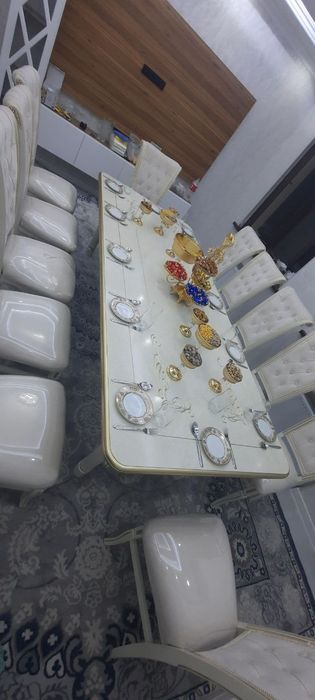 Стол стул 12 кишилик, стол стул на 12 персон