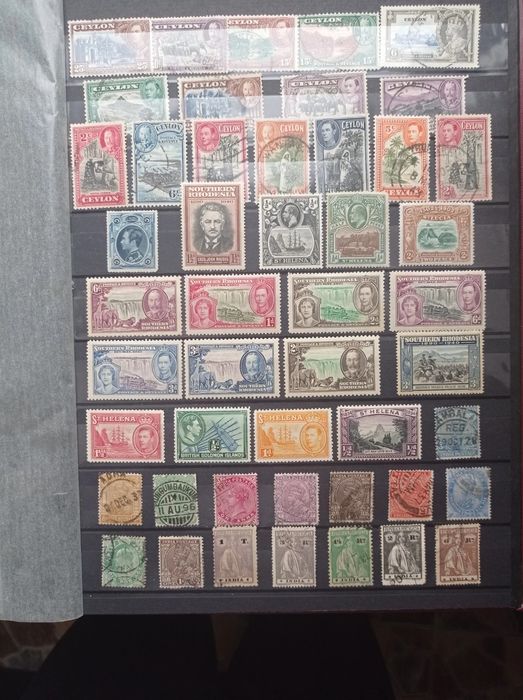 Timbre de colectie Australia coloni Marea Britanie Anglia India fiscal