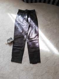 Дамски  панталони  от естествена кожа(напа), подплатени, размер 36