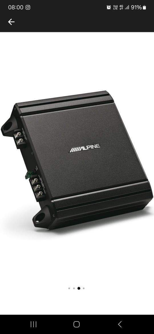Subwoofer Alpine 30CM + stație Alpine ca nou