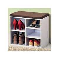Пейка-шкаф за обувки с възглавница за сядане