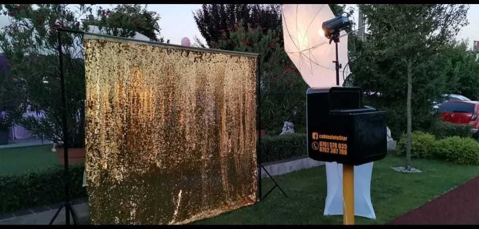 Cabina foto, gheata carbonica, fum greu