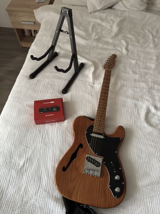 Harley Benton TE-69TL + focusrite scarlett solo 3 vand urgent