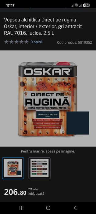 Vopsea Direct pe beton & Superwiss 15l