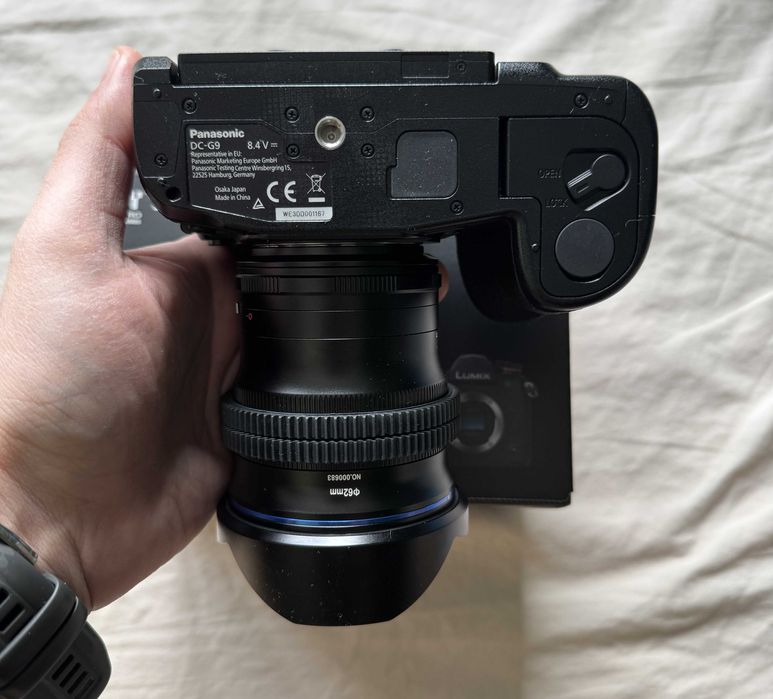 Camera foto LUMIX Panasonic G9 + Obiectiv Laowa 18mm f0.95 Argus APO