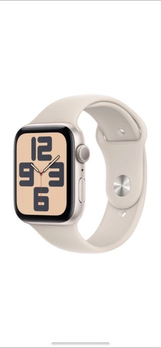 Apple watch SE(2023), GPS, Carcasa Starlight Aluminium 44mm, S/M
