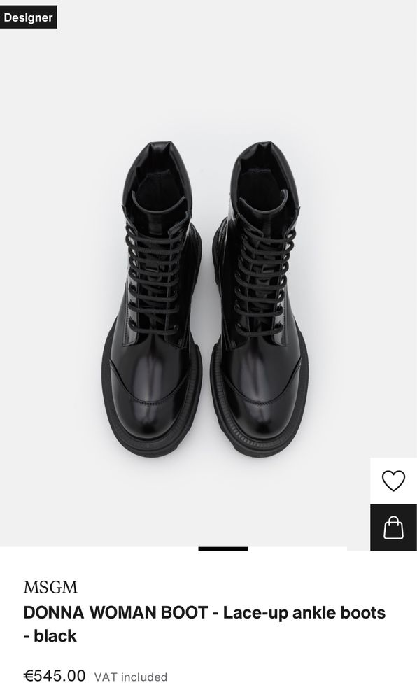 Bocanci negri MSGM