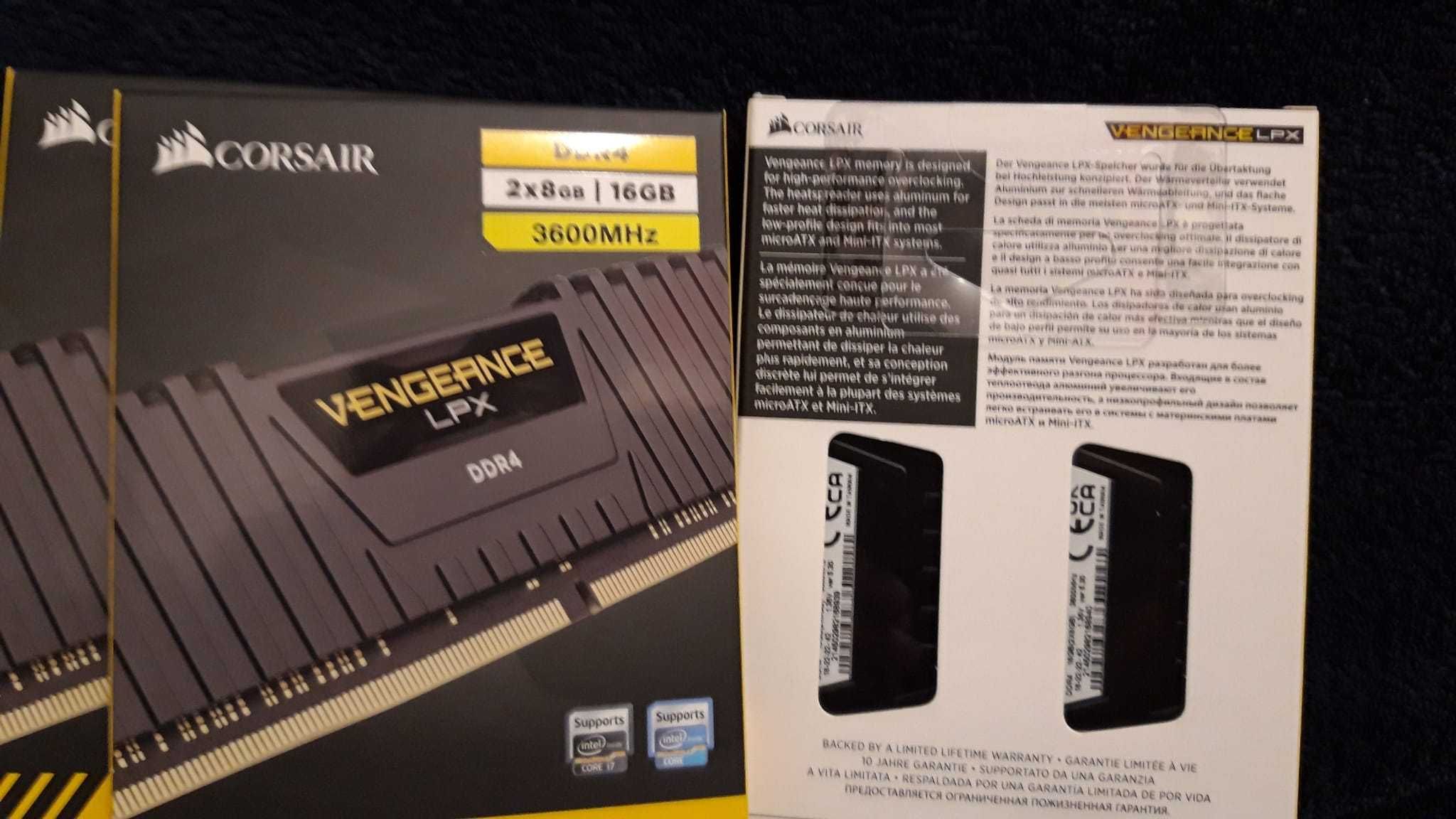 Memorii RAM Corsair  16 gb Vengeance LPX DDR4 2x8GB 3600 MHz SIGILATE