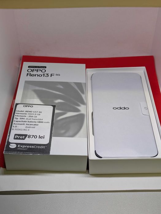 Oppo Reno13 F 5G 8/256GB ( AG4 Dacia B.50262 ) Garantie 2 ani
