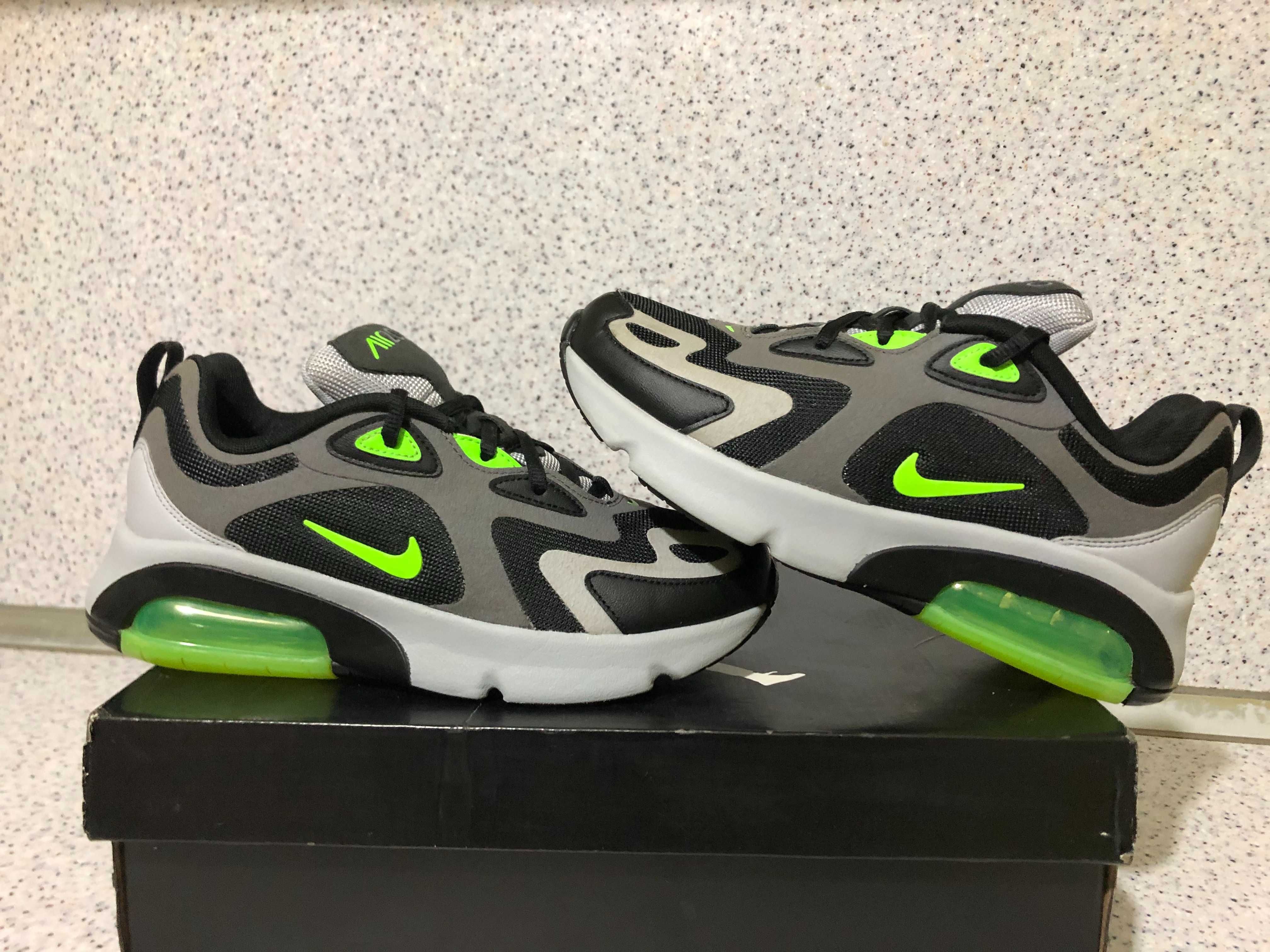 ОРИГИНАЛНИ *** Nike Air Max 200 / Dark Grey Electric Green