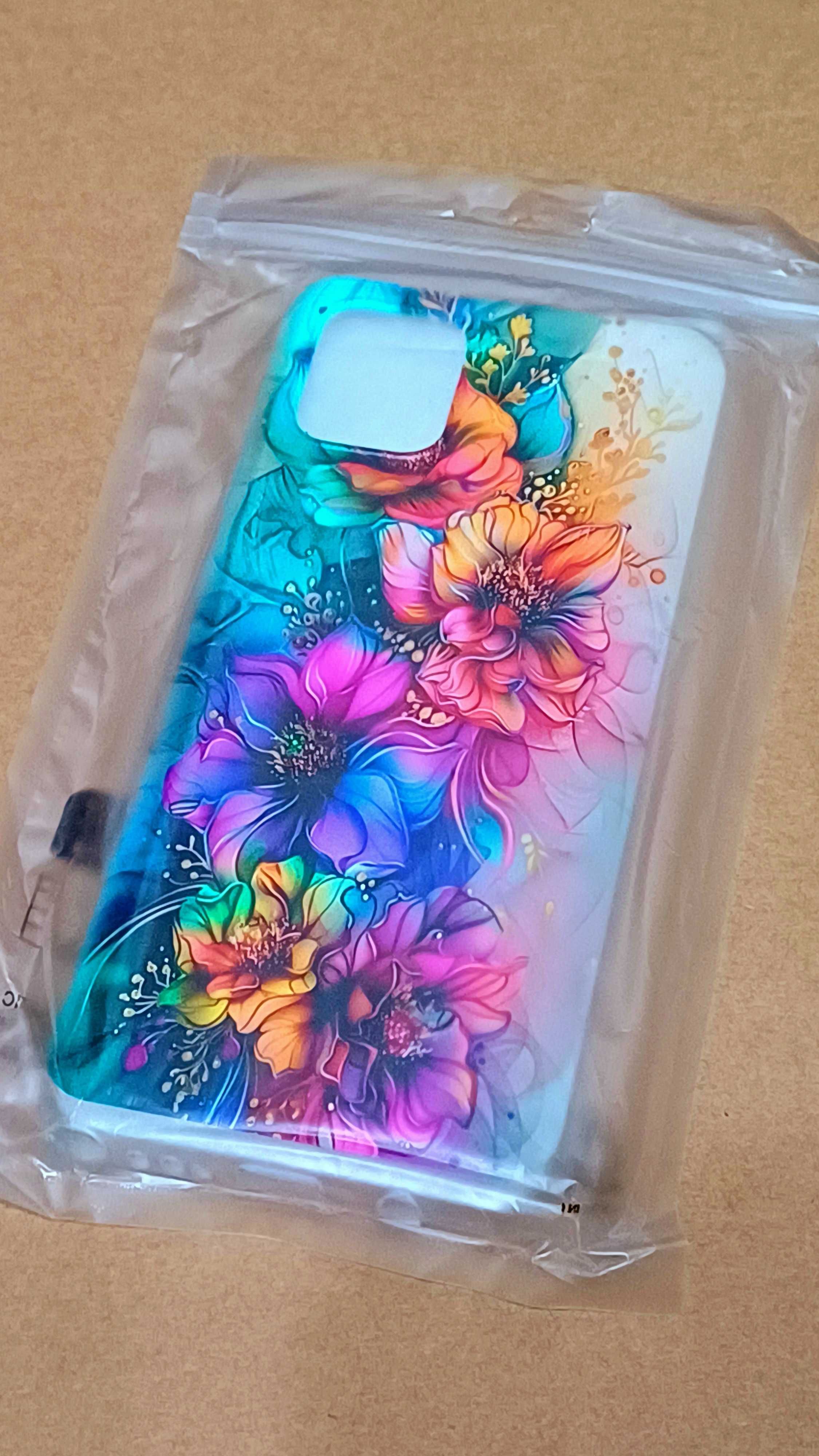 Нов силиконов гръб, кейс, протектор, калъф с красиви цветя Iphone 14