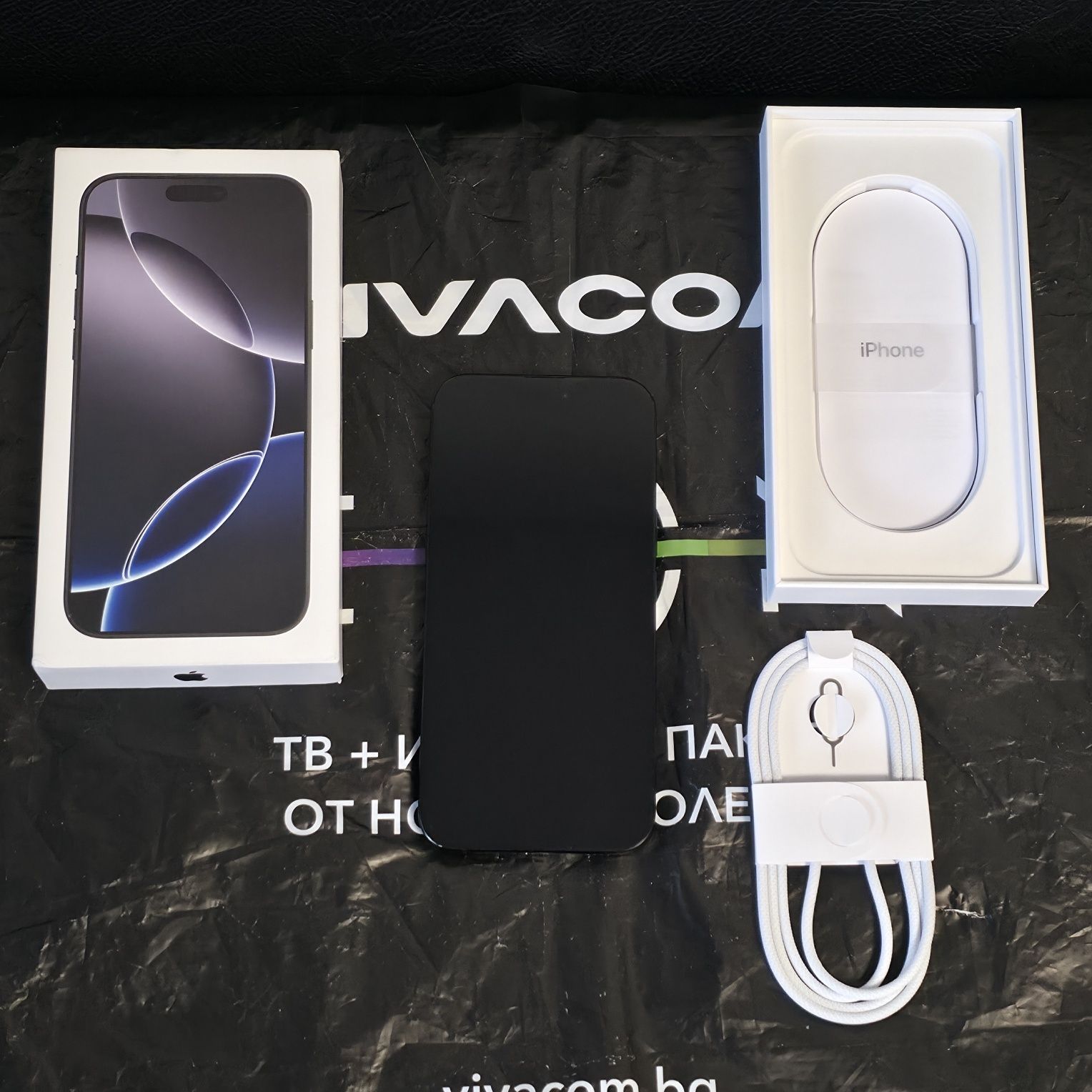 КАТО НОВ 512GB iPhone 16 Pro Max Vivacom Гаранция 2026г. Black