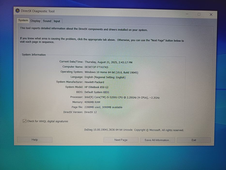 Laptop hp elitebook 850 g 2