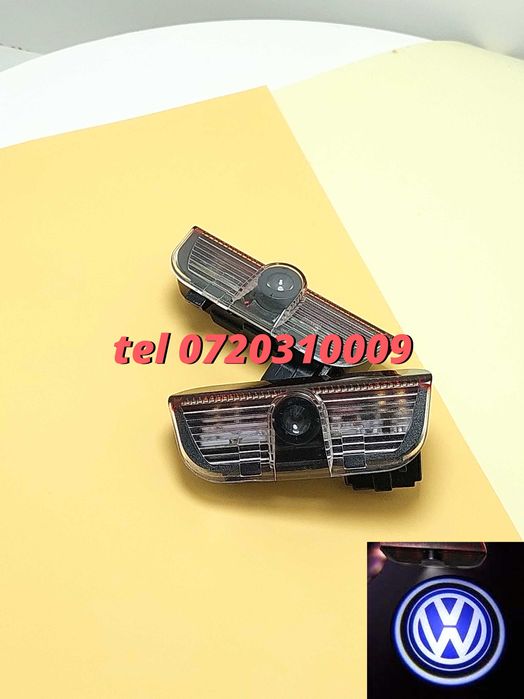 Proiectoare Dedicate Logo Volkswagen Pentru Portiera Passat B6 Golf 5