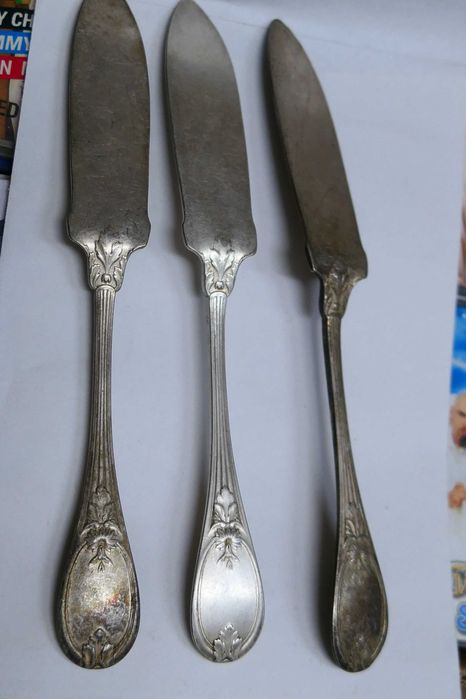 Set 3 Cutite Vintage CRISTOFLE Stanta veche Model decoratiuni