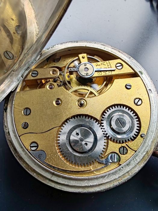 Ceas de buzunar System Glashutte - Argint - 51 mm