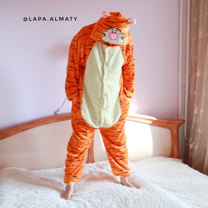 Пижамы кигуруми Тигр Кролик Человек-паук Панда Пикачу Стич
