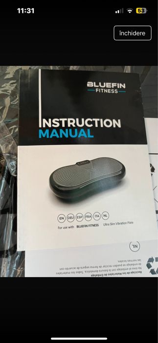 Placa vibranta bluefin Fitness