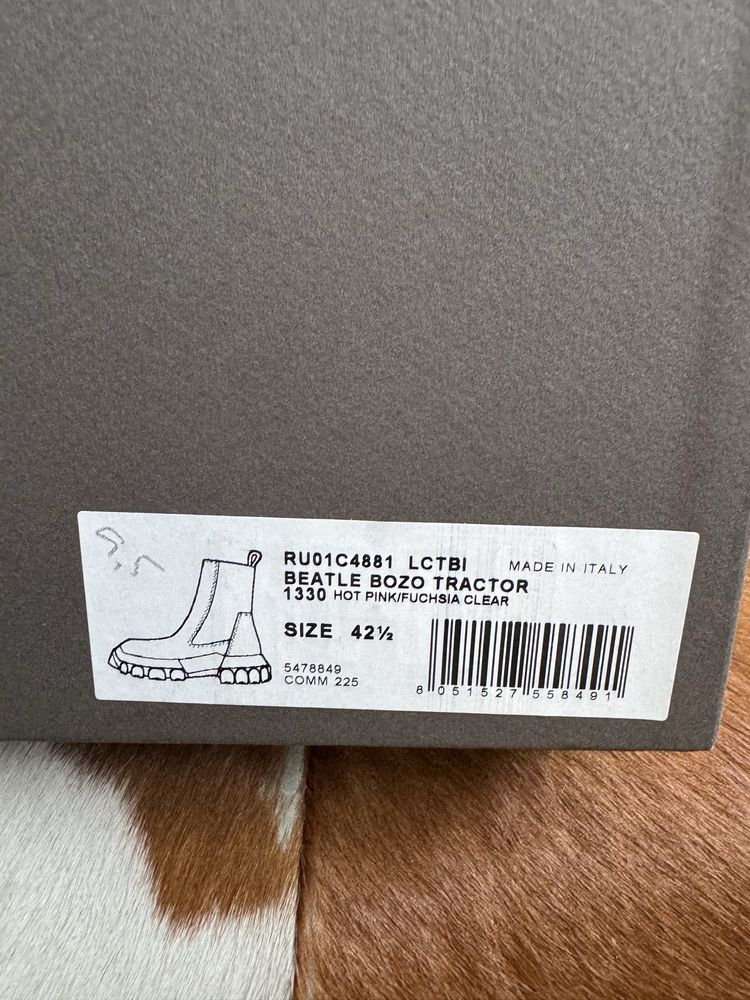 Rick Owens Beatle Bozo Tractor Boots